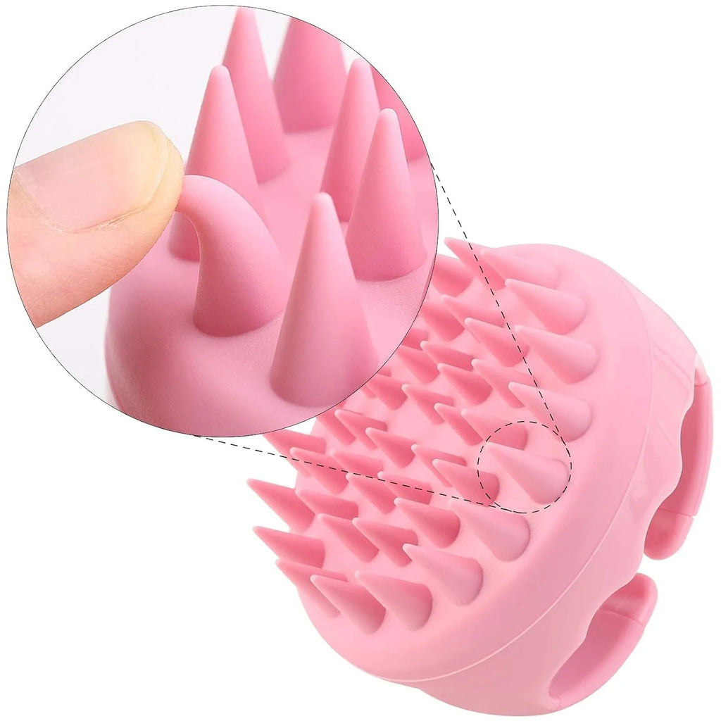 Hair Scalp Massager Shampoo Brush  Scalp Exfoliator for Dandruff Removal for Hair Growth Wet Dry Scalp Exfoliator Brush