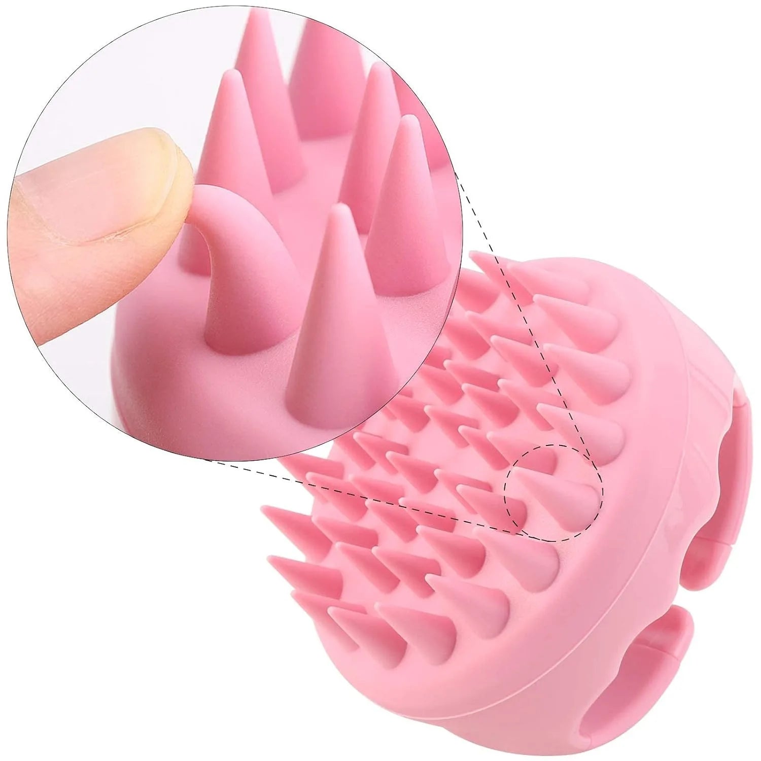 Hair Scalp Massager Shampoo Brush  Scalp Exfoliator for Dandruff Removal for Hair Growth Wet Dry Scalp Exfoliator Brush