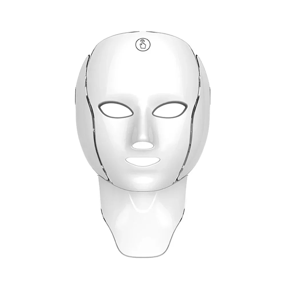 LED Face Mask Red Light Therapy 7-1 Color 192LEDs Facial Wireless Mask Home Beauty Facial LED Mask Lovely Gift