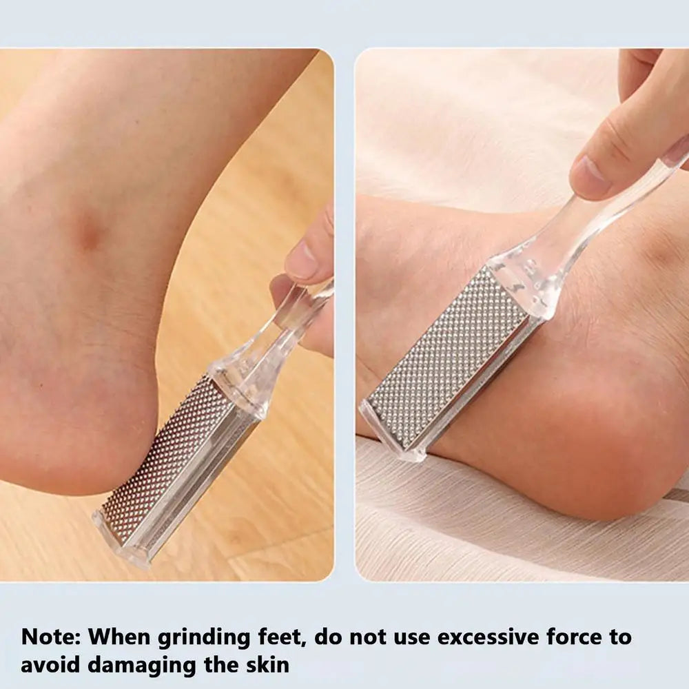Foot Scraper For Callus Removal Foot Scrub Brush Double-sided Heel Grinder Pedicure Foot File Cuticle Cleaner Remove Dead Skin