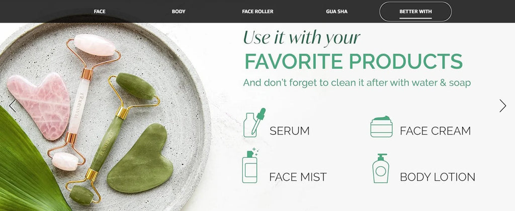 Skin Care Quartz Stone Natural Face Jade Roller Set Cooling Eye Gua Sha Tool Facial Beauty Massage For Face Jade Wheel  Green