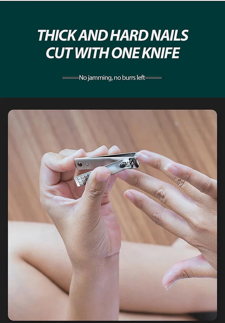 Nail art 19 piece set of beauty tools, home manicure, foot trimming, eagle beak pliers, care kit, nail knife, nail clipper set